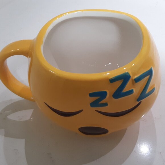 Smiley Face Emoji Mug - (CBA) Could Be Asleep - Picture 3 of 3